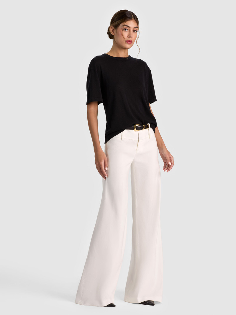 AMELIE CASHMERE KNIT TEE - BLACK 5