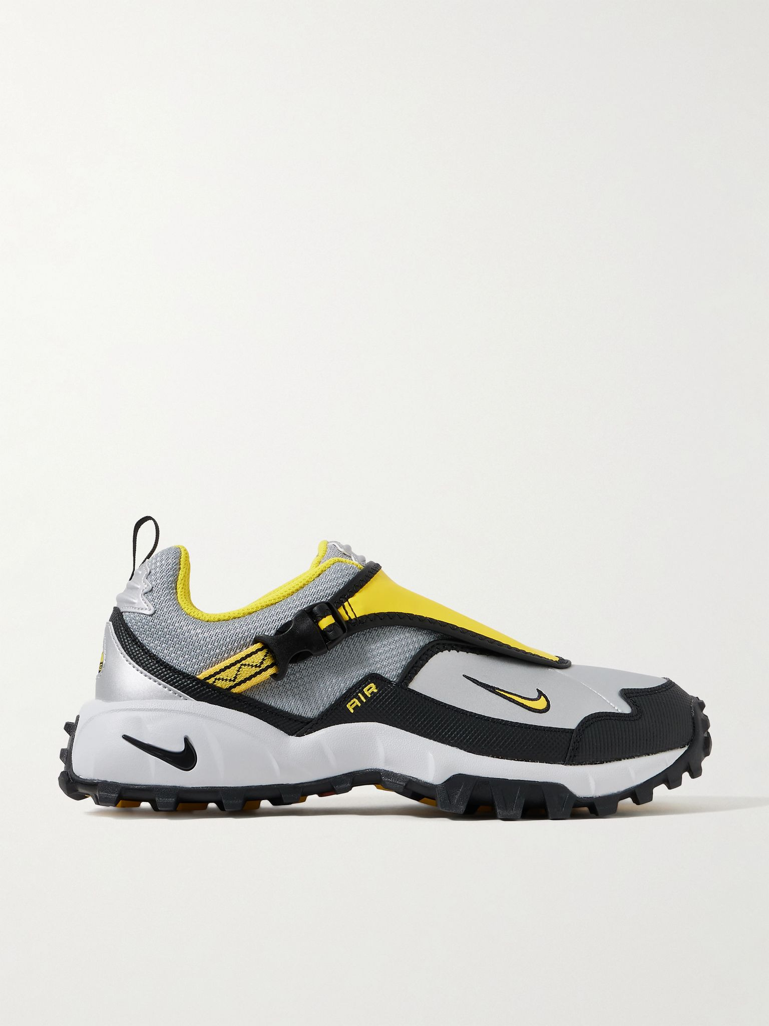 ACG Phassad Mesh and Rubber Sneakers Silver - 1
