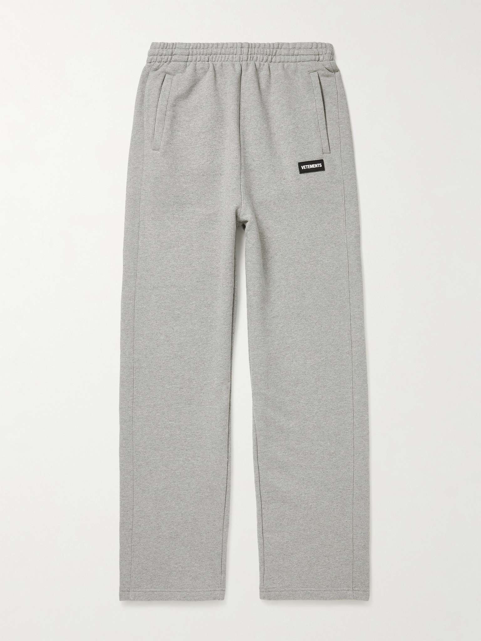 Logo-Appliquéd Cotton-Blend Jersey Sweatpants - 1