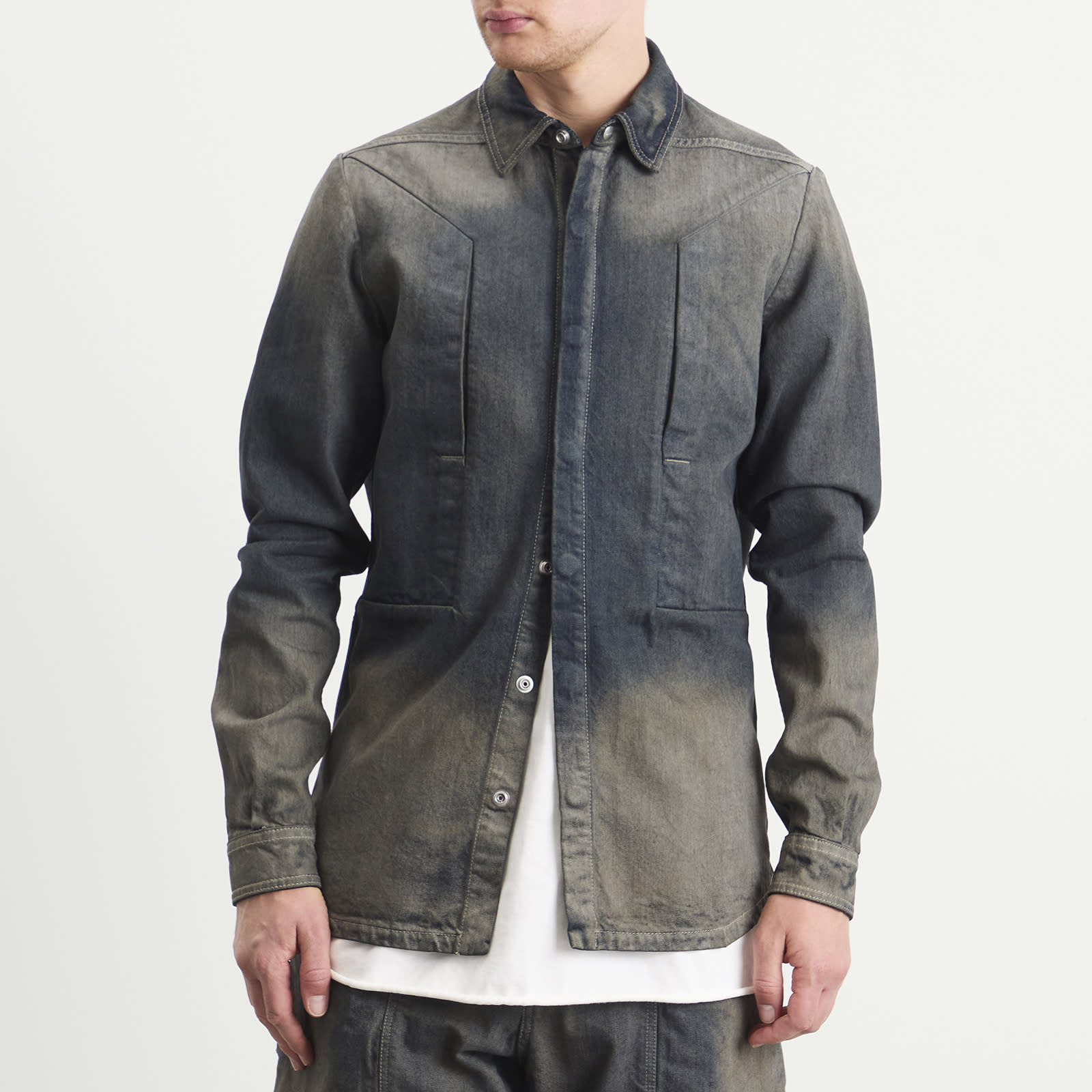 Rick Owens Fogpocket Denim Shirt - 2