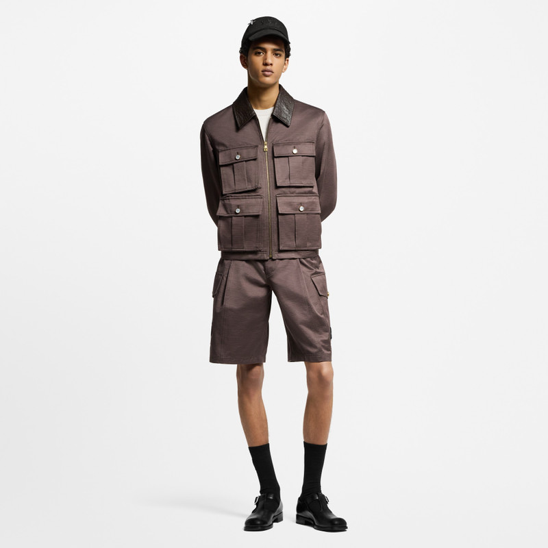 Louis Vuitton Leather Collar Chic Safari Blouson outlook