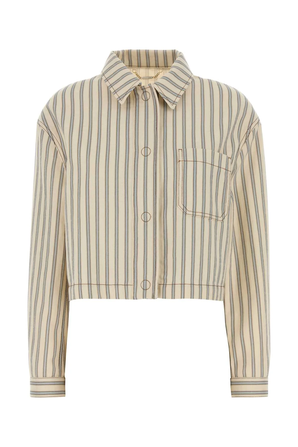 Fendi Women Embroidered Denim Jacket - 1