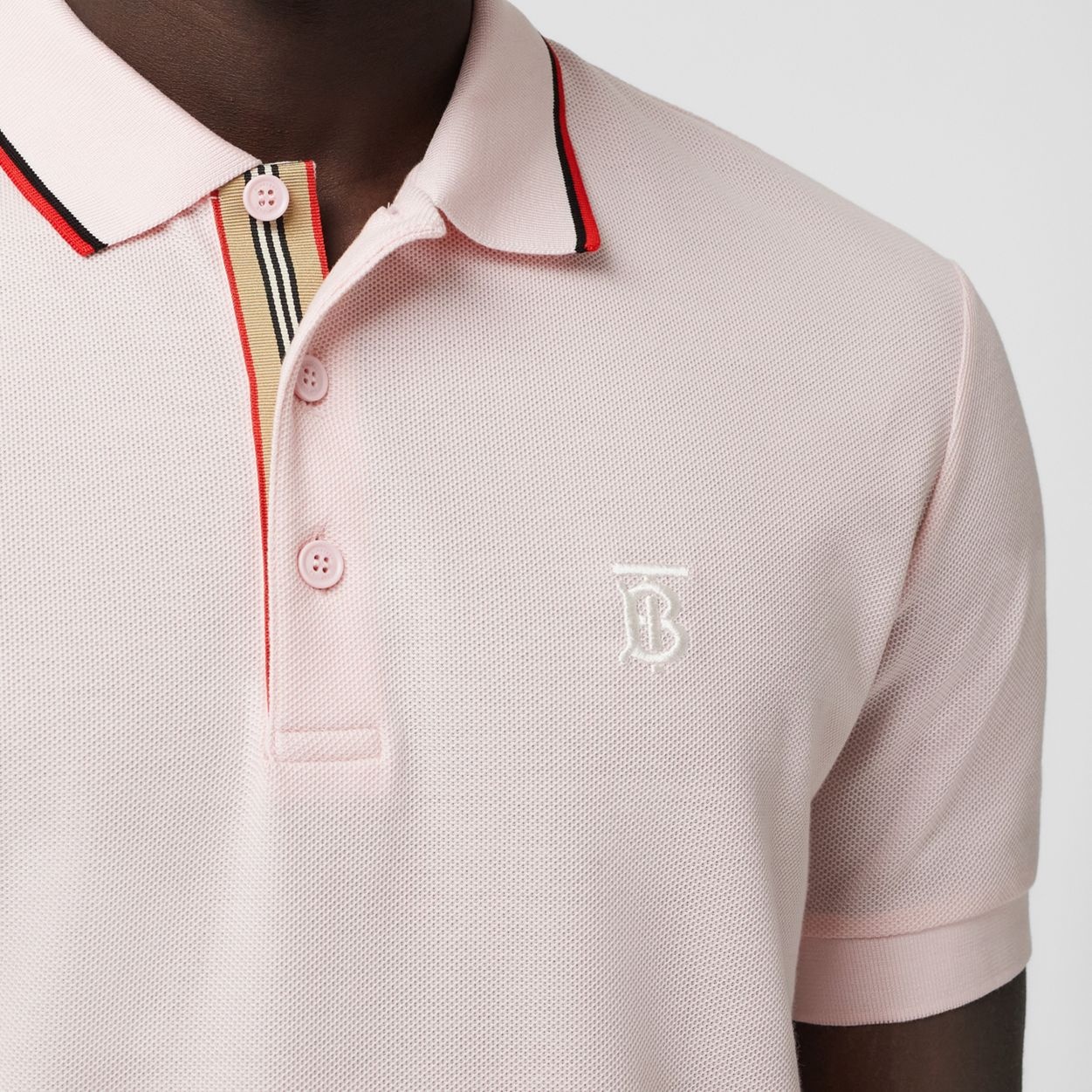 Monogram Motif Cotton Piqué Polo Shirt - 3