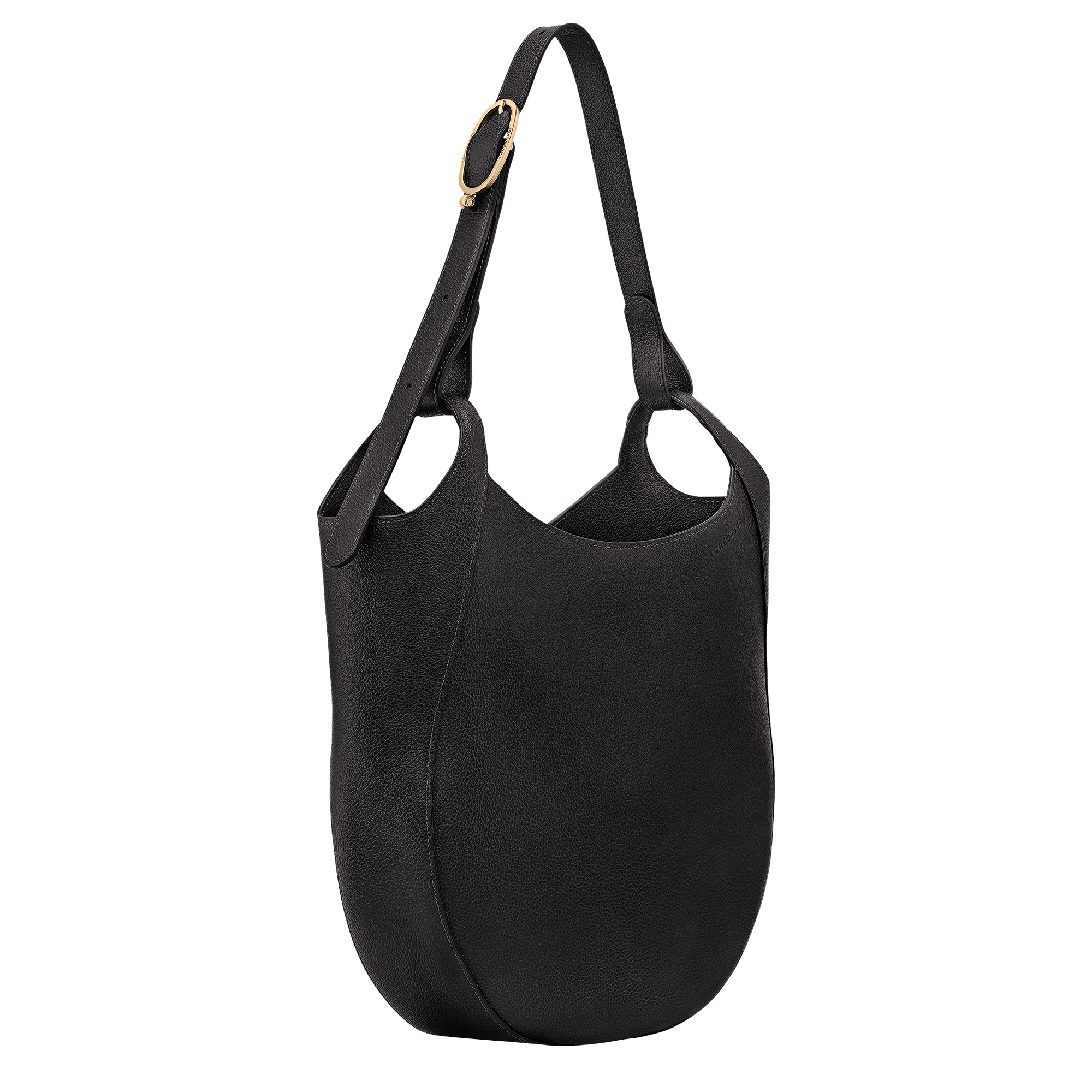 Le Foulonné L Hobo bag Black - Leather - 3