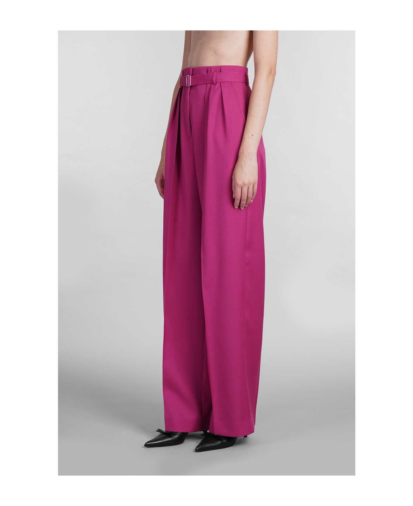 Pants In Fuxia Wool - 4