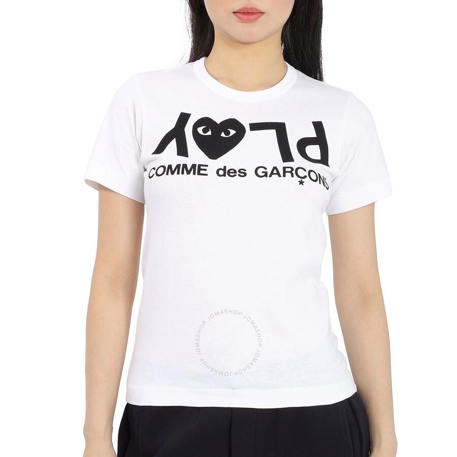Comme Des Garcons Ladies Short-sleeve Play Logo T-shirt - 1