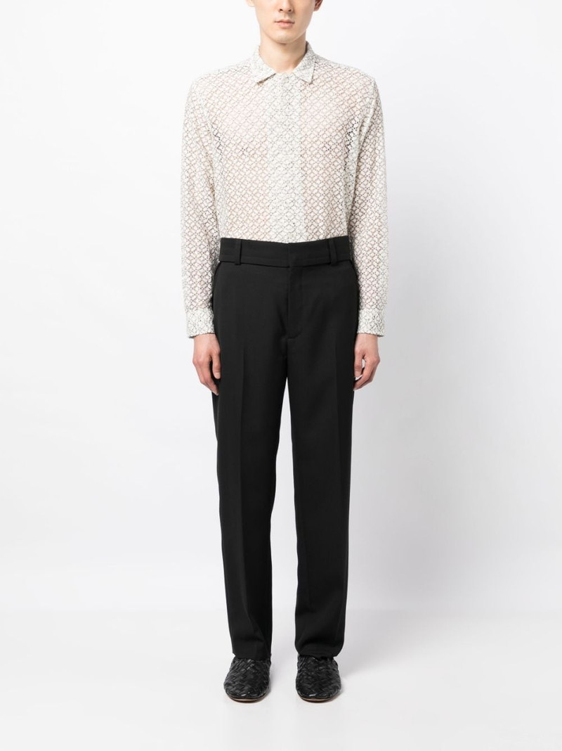 BODE floral-lace long-sleeve shirt outlook