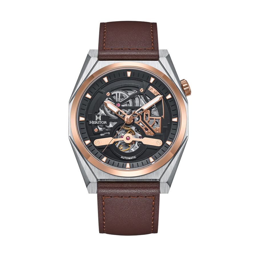 Heritor - Heritor Amadeus Automatic Black Dial Men's Watch HERHS3404 - 1