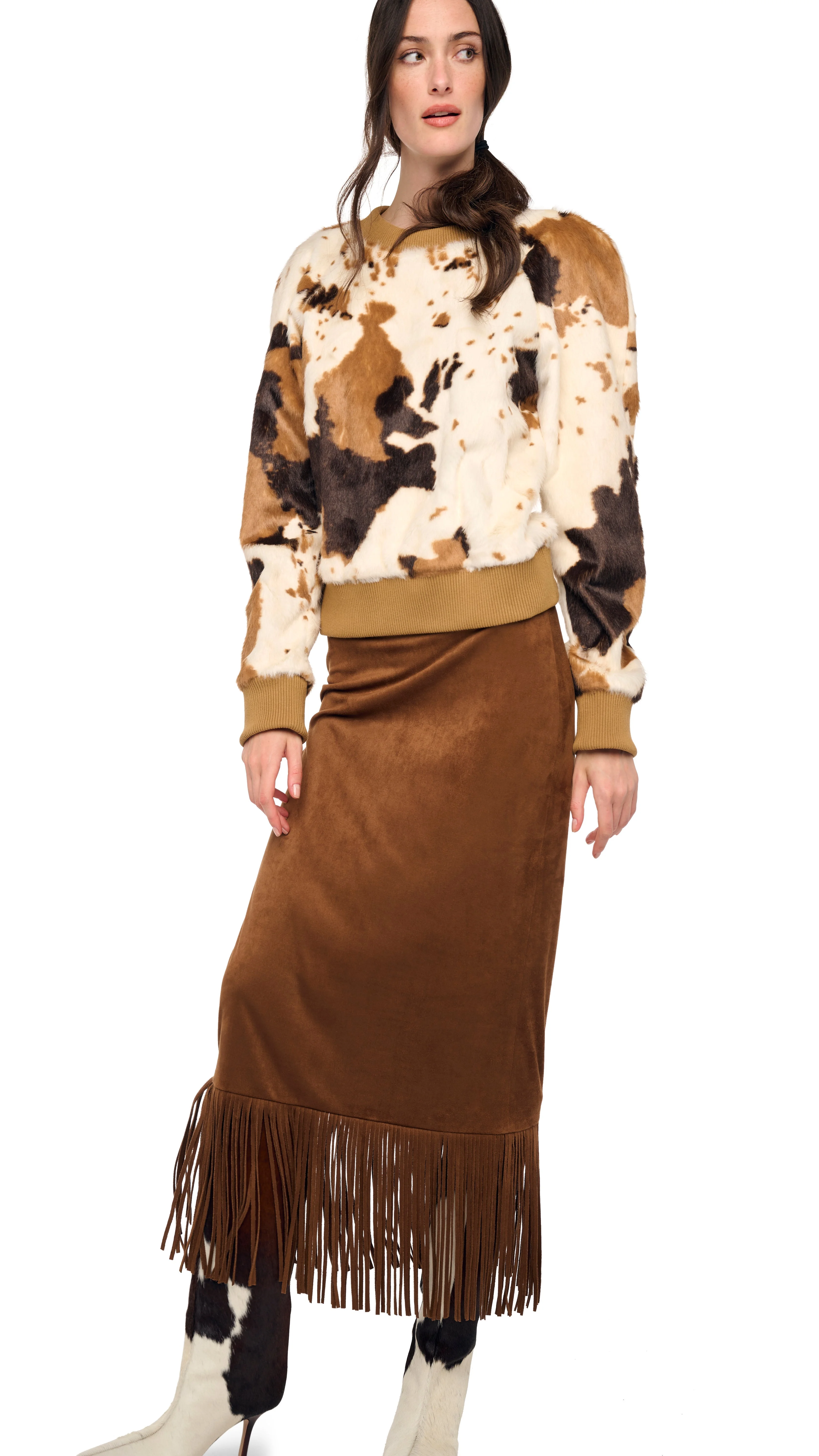FRINGE SKIRT TO MIDCALF - 1