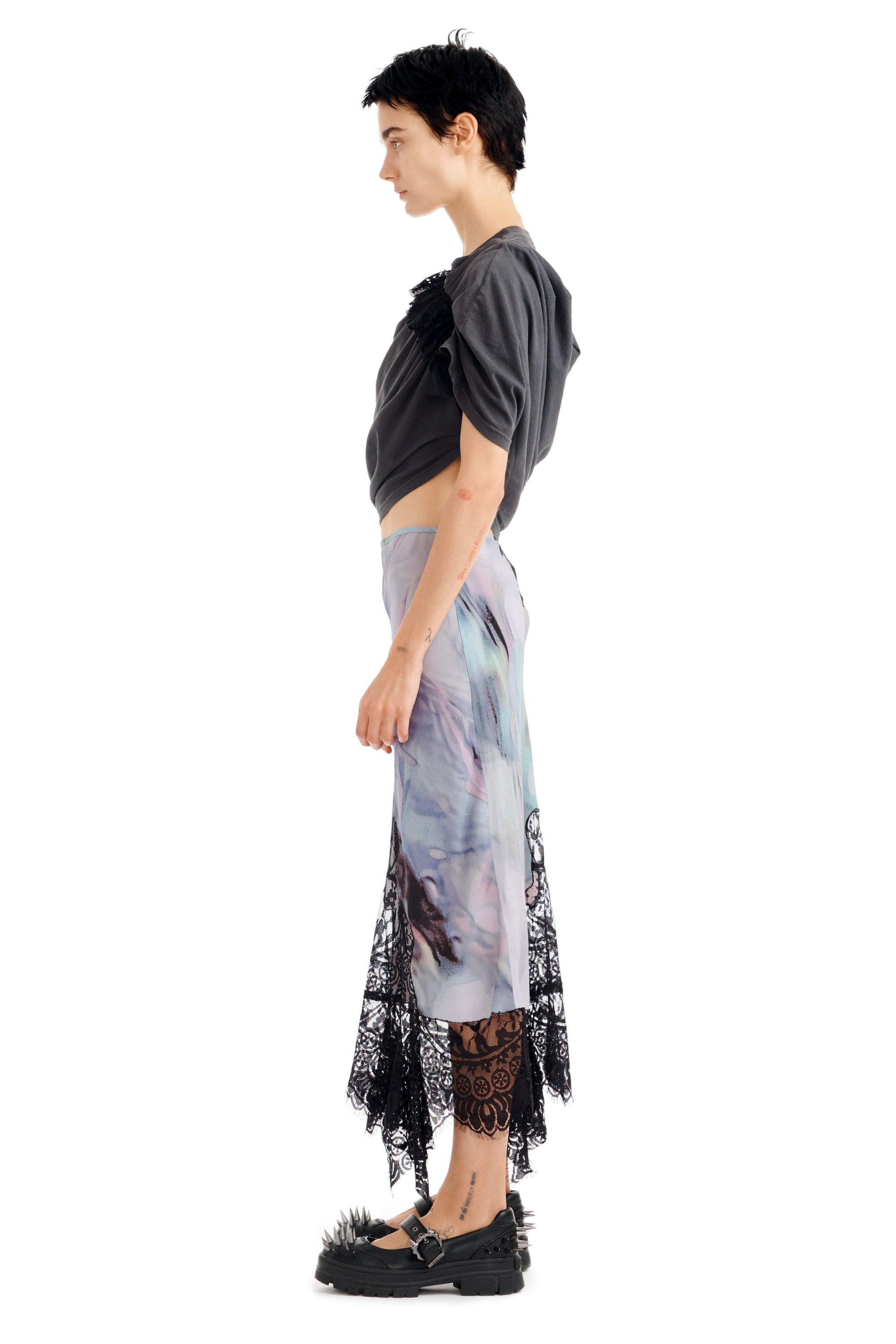 OIL MOLD HISS SKIRT - 4