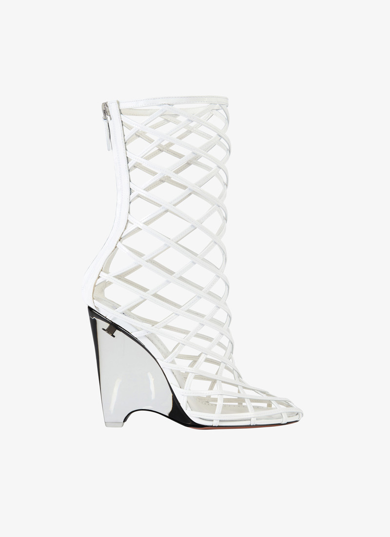 LA CAGE WEDGE BOOTIES IN LAMBSKIN 1