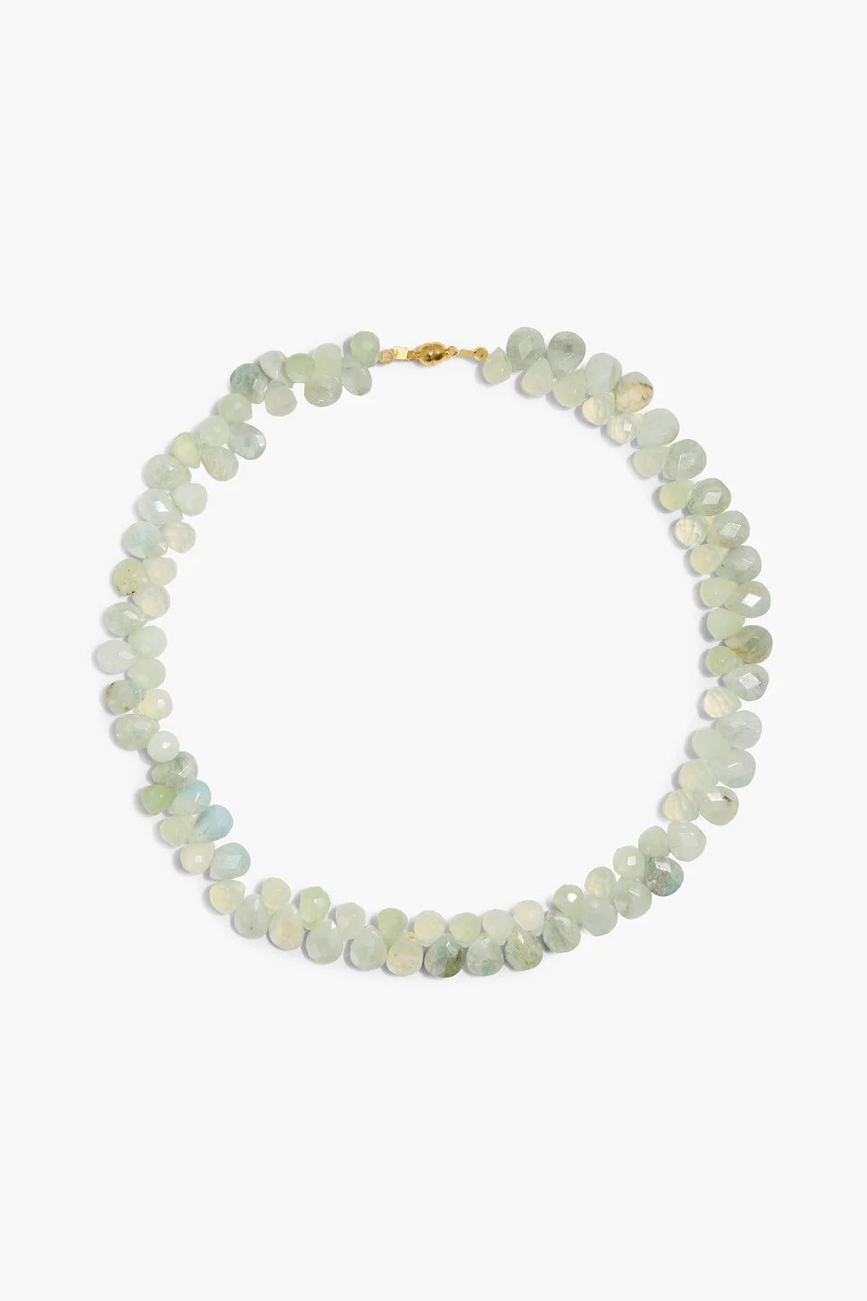 Bernadette gold-tone green amethyst necklace - 1