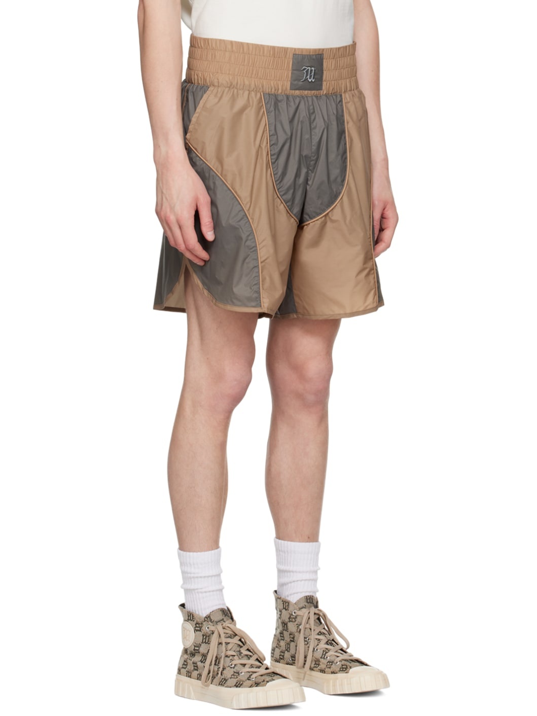 Beige Jordan Barrett Edition Boxing Shorts - 2