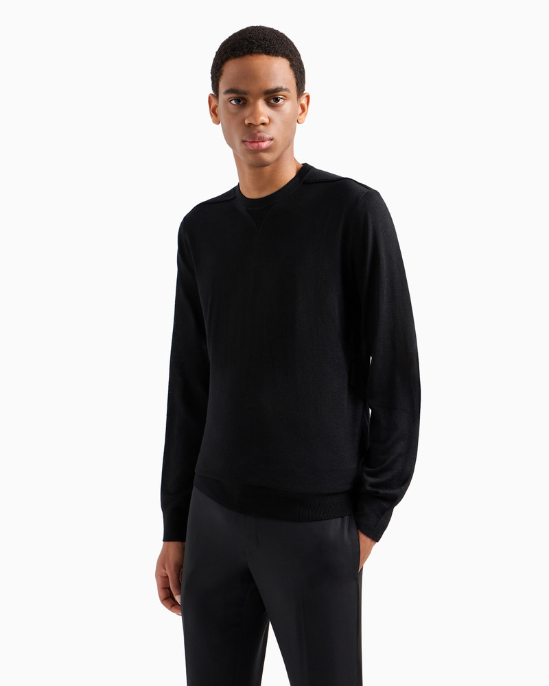 EMPORIO ARMANI ASV Lyocell and wool-blend jumper outlook