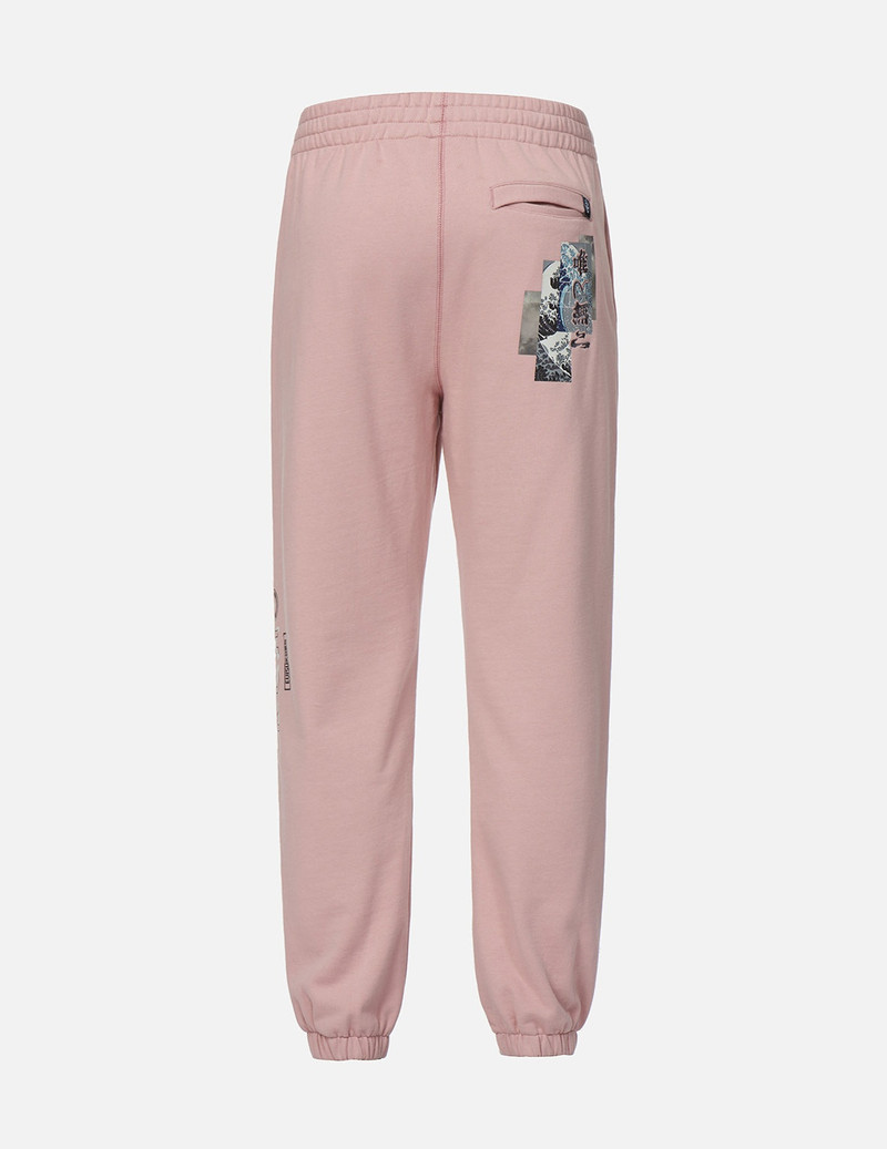 EVISU Ukiyo-E Collage Print Sweatpants outlook