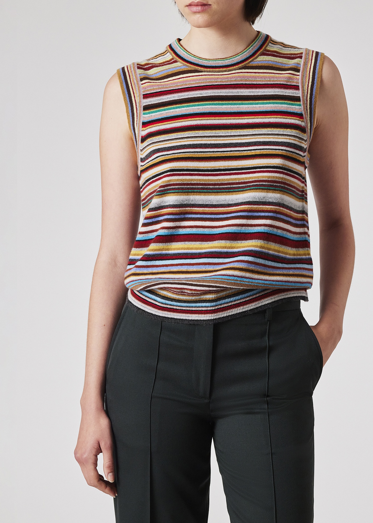 Women's 'Signature Stripe' Knitted Vest - 3