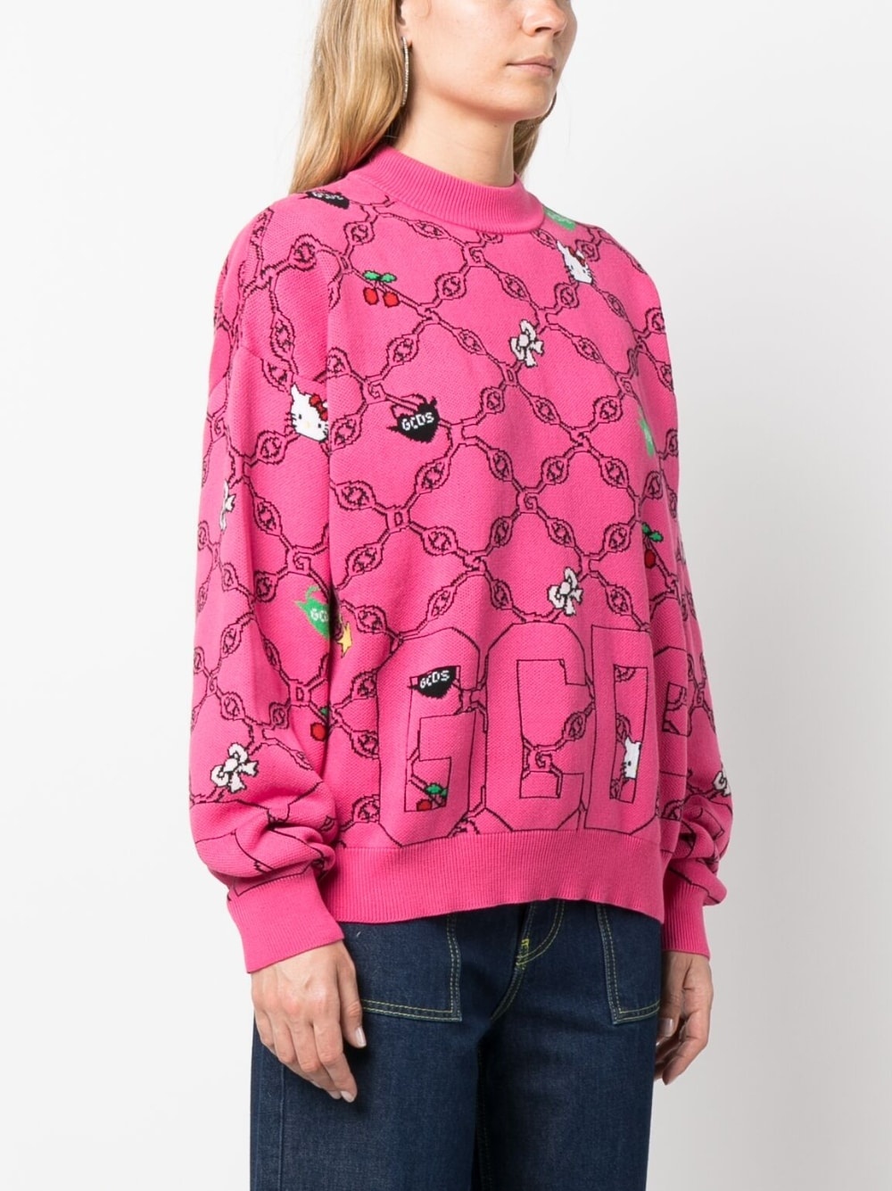 x Hello Kitty patterned-intarsia-knit sweatshirt - 3