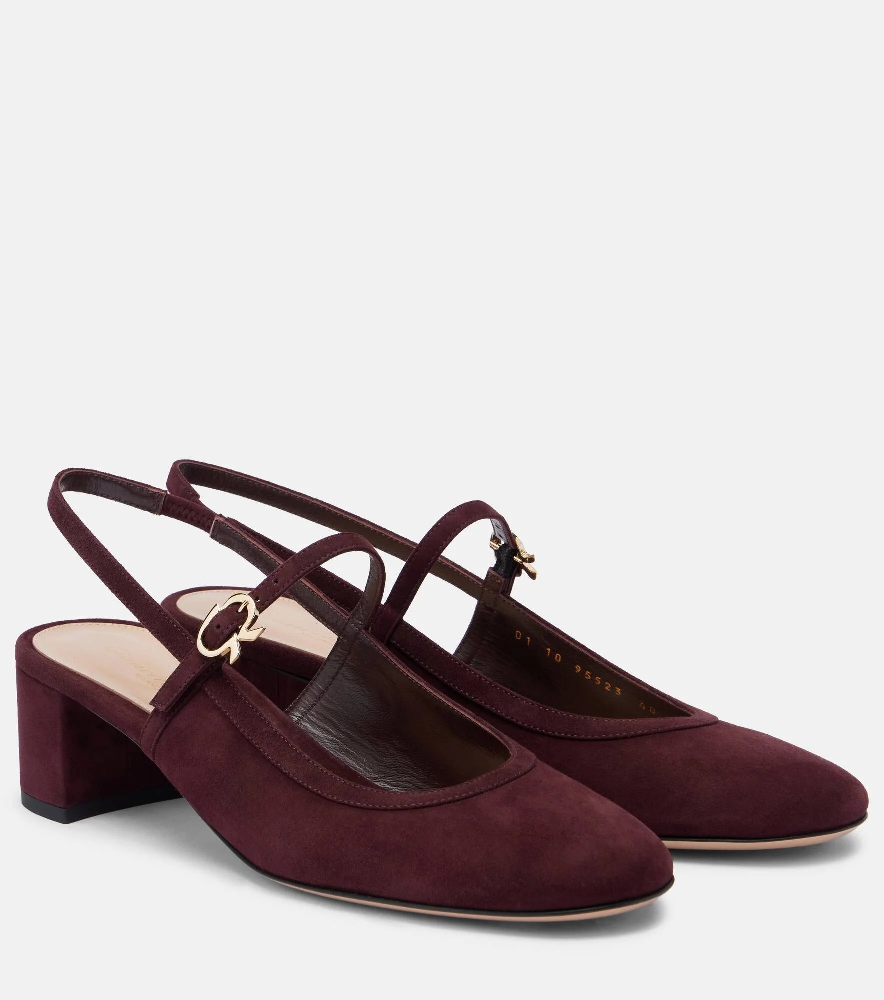 45 suede slingback pumps - 1
