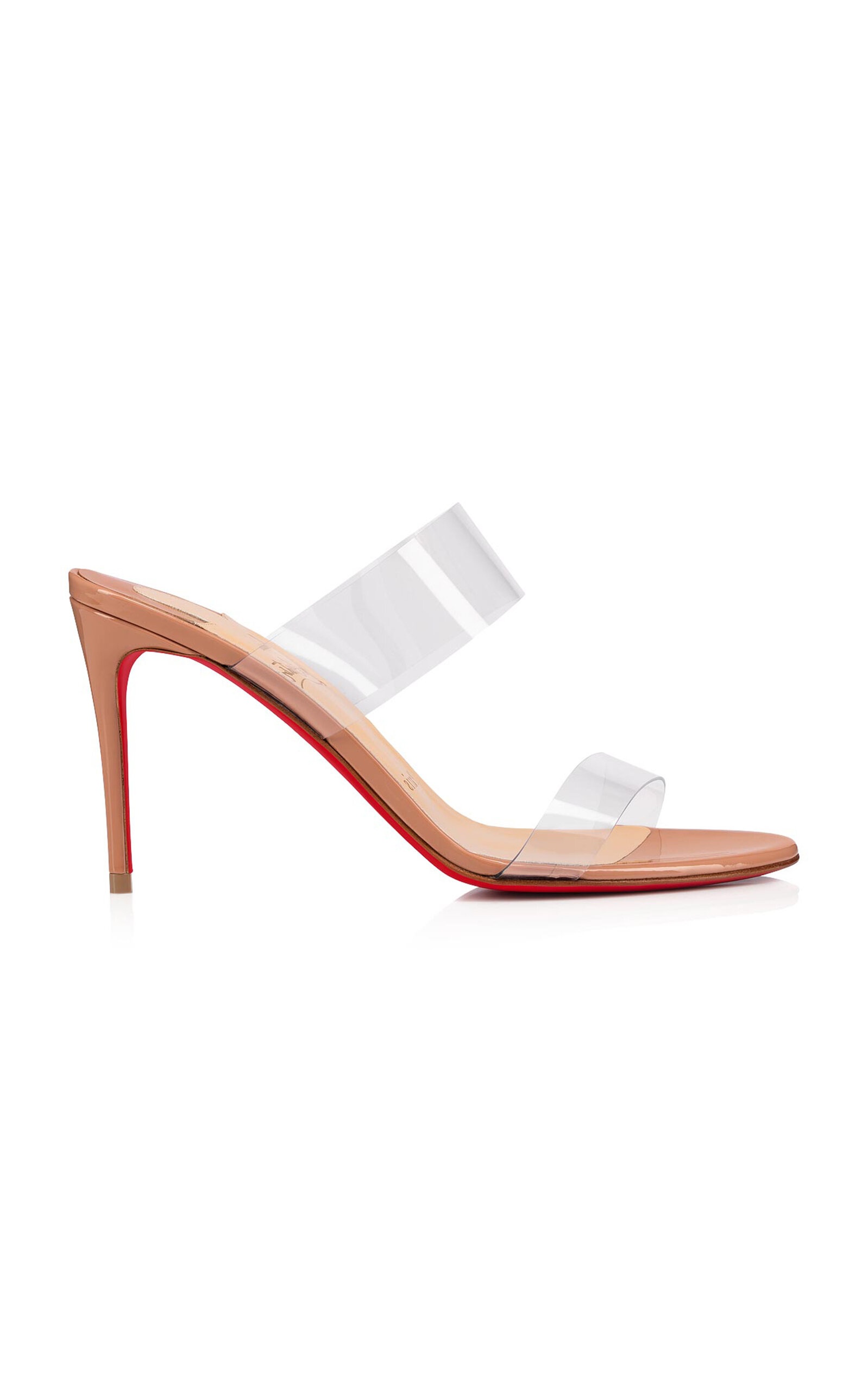 Just Nothing 85mm Patent PVC Sandals neutral - 1