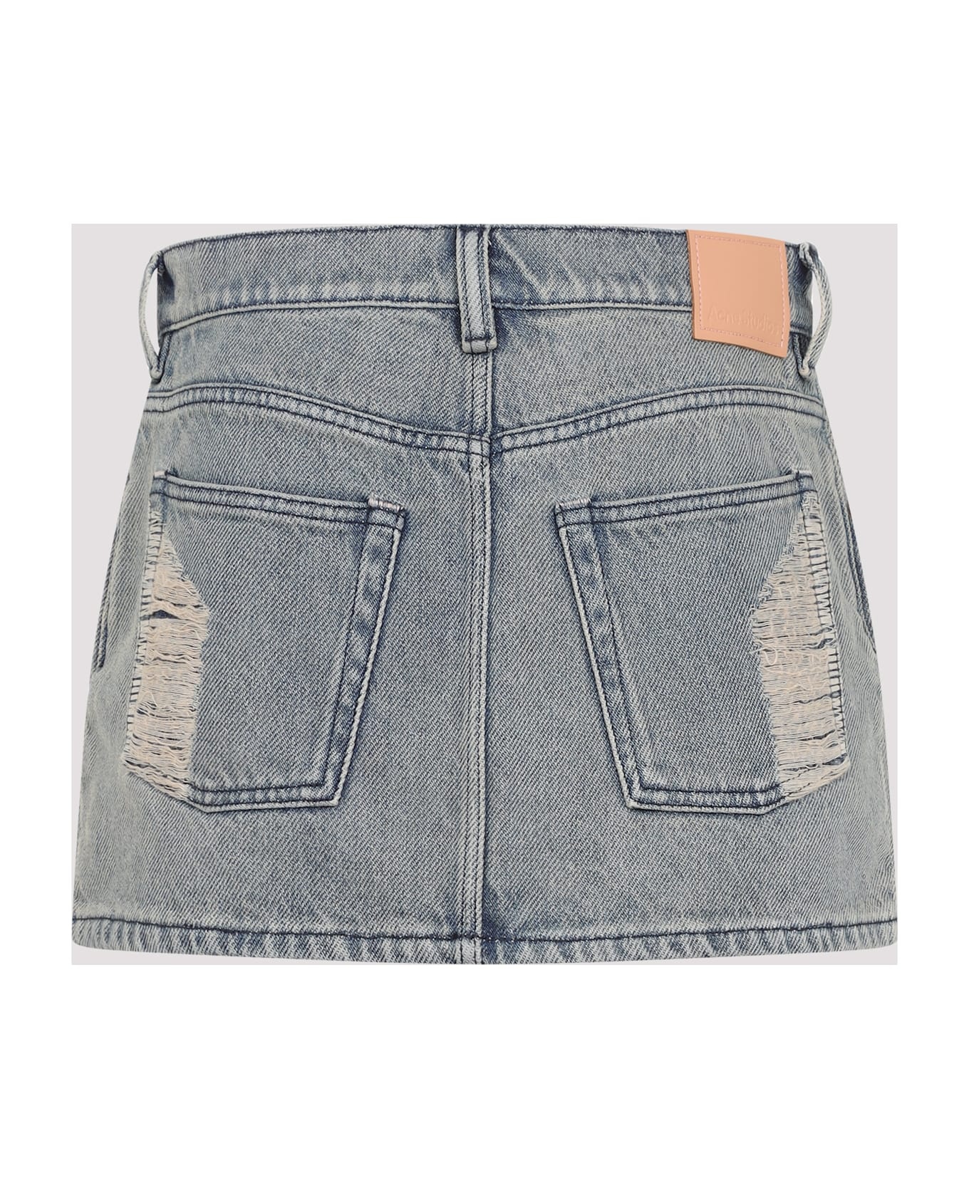 Denim Mini Skirt - 4