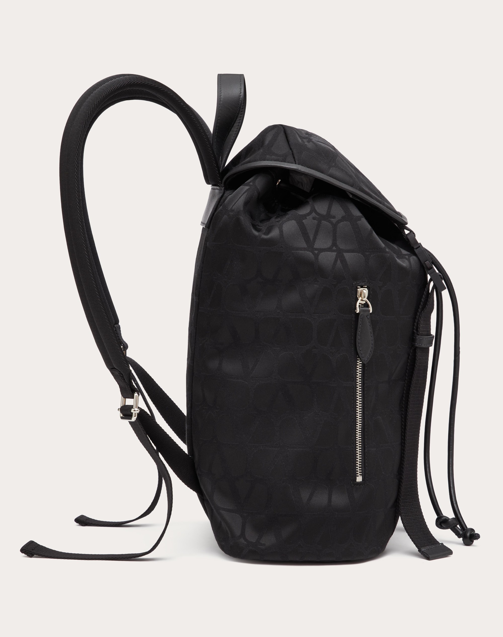 BLACK ICONOGRAPHE NYLON BACKPACK - 5