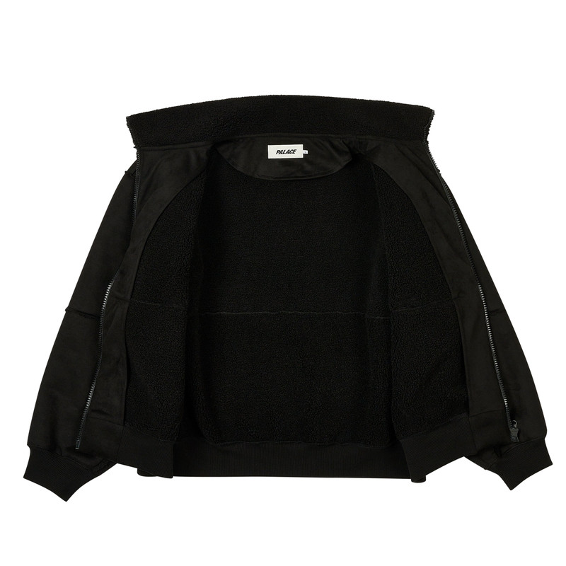 PALACE SHERPA FAUX SUEDE FUNNEL 검정 outlook