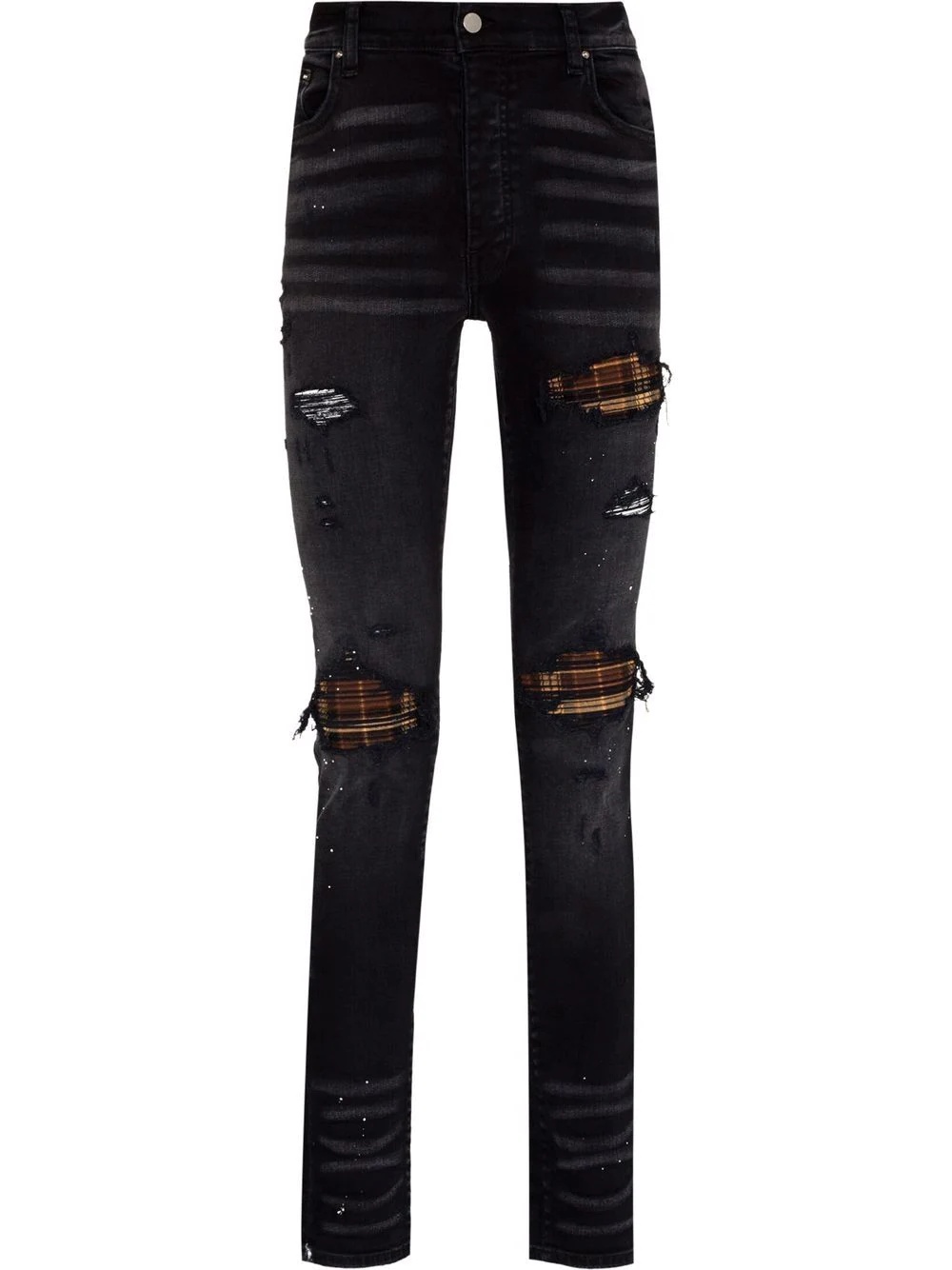 ripped-finish skinny jeans - 1