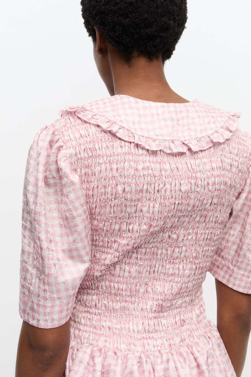 PINK CHECK DRESS 6