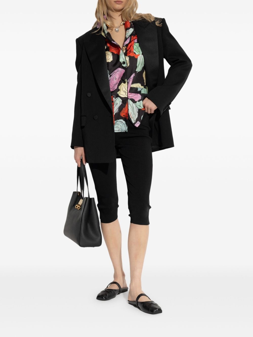 floral-motif shirt - 2