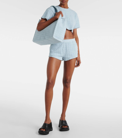 Givenchy Plage 4G cotton-blend terry shorts outlook