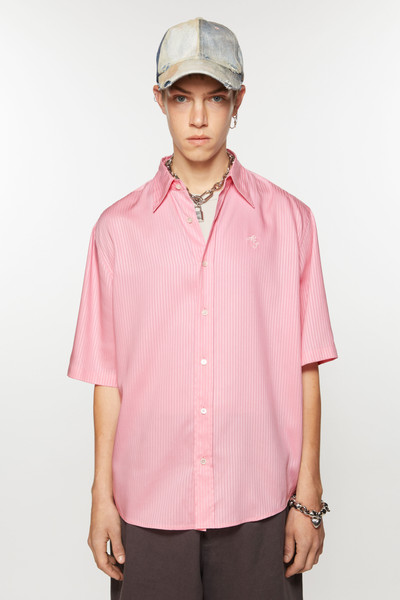 Acne Studios Stripe button-up shirt - Blush pink outlook