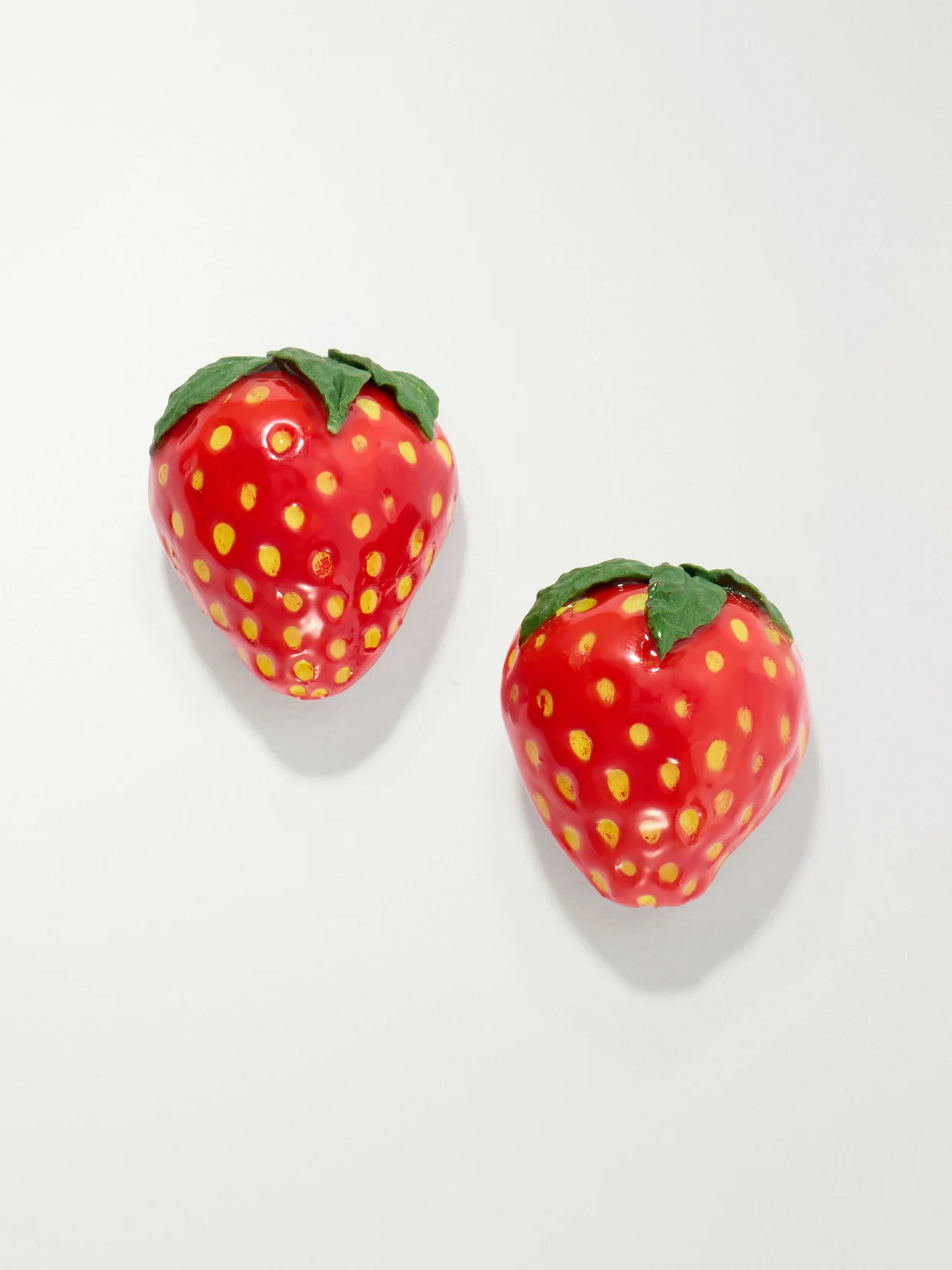 Fraise Resin Earrings - 1
