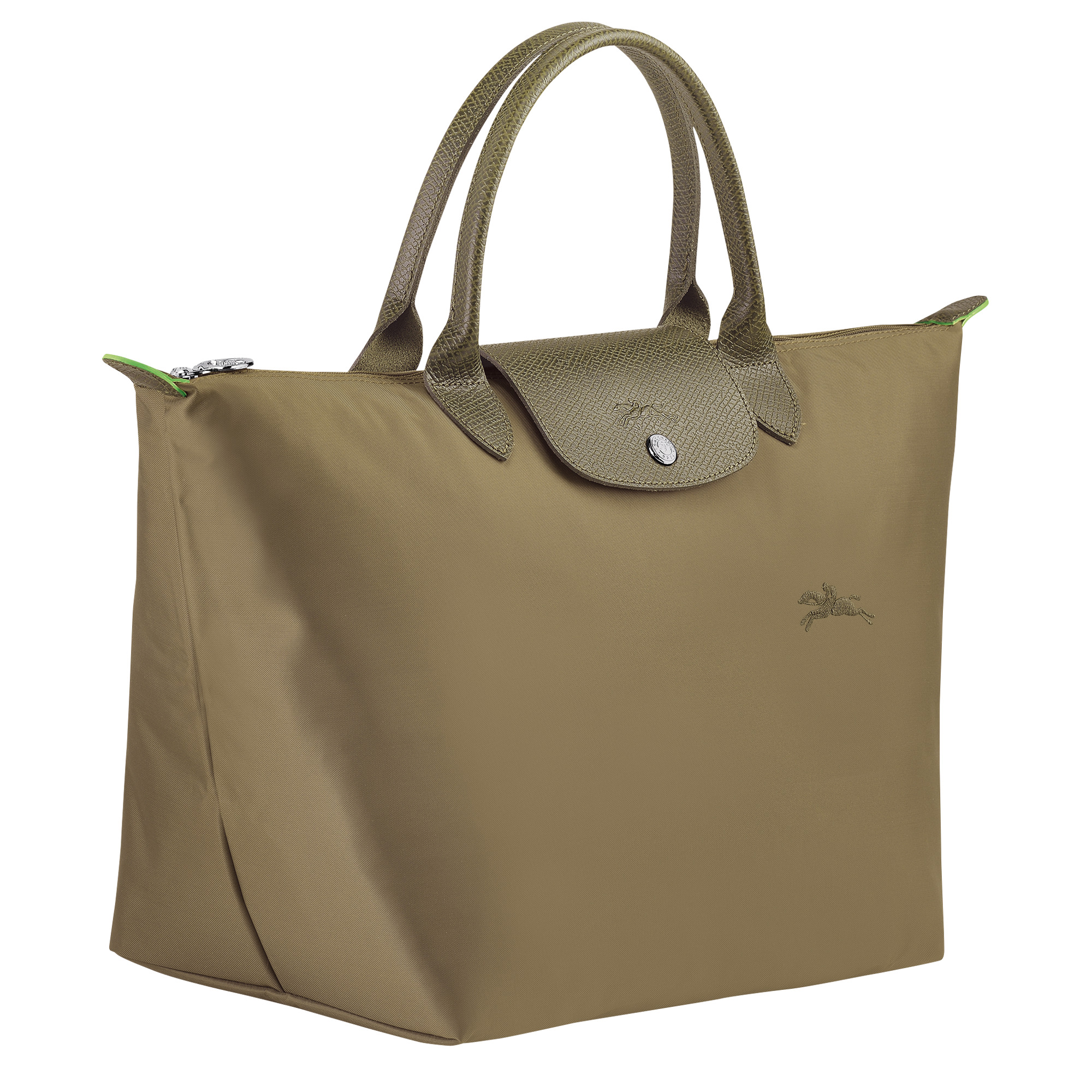 Le Pliage Green M Handbag Artichoke - Recycled canvas - 3