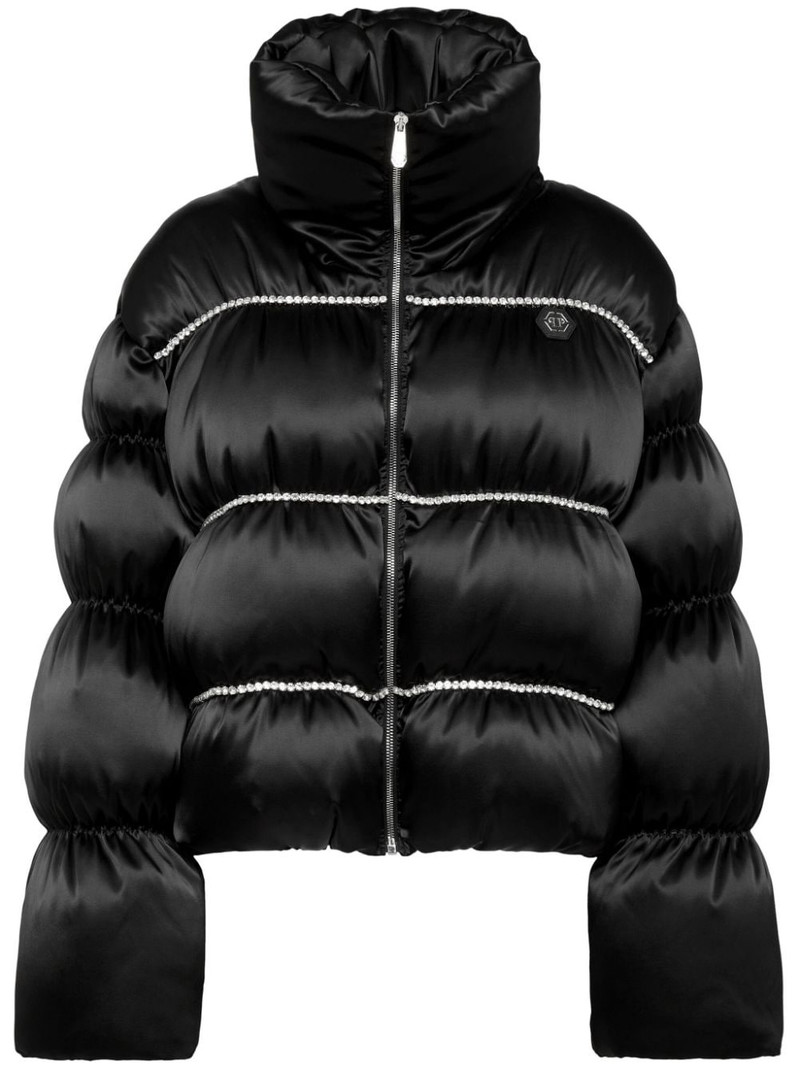 crystal-embellished down jacket 1