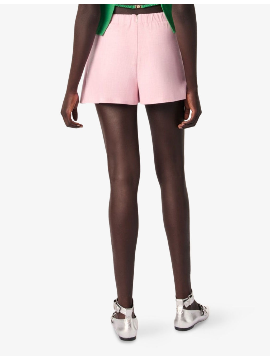 Layered-Effect Mid-Rise Wrap Stretch-Woven Shorts - 4