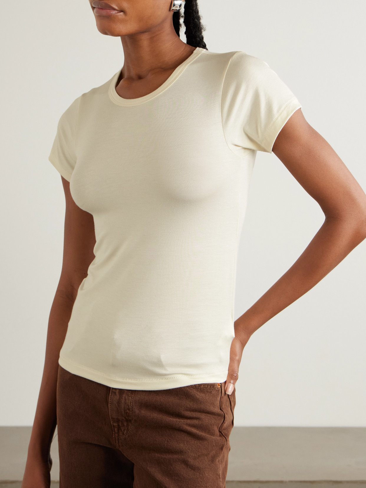Stretch-modal Jersey T-shirt - 4