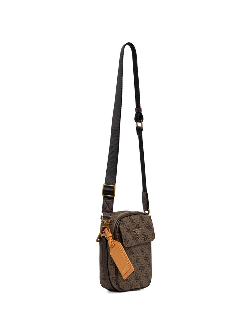 GUESS USA Milano monogram-print logo-plaque cross body bag outlook