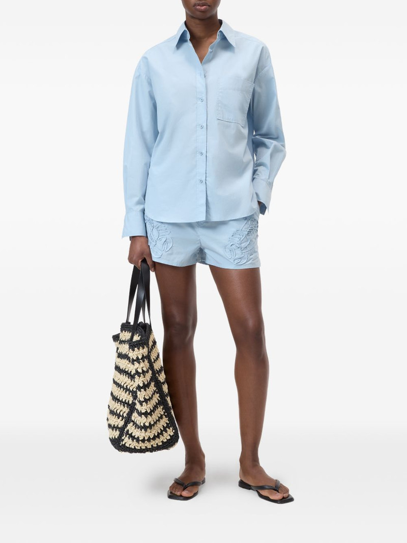 CLOSED embroidered oversized shirt outlook