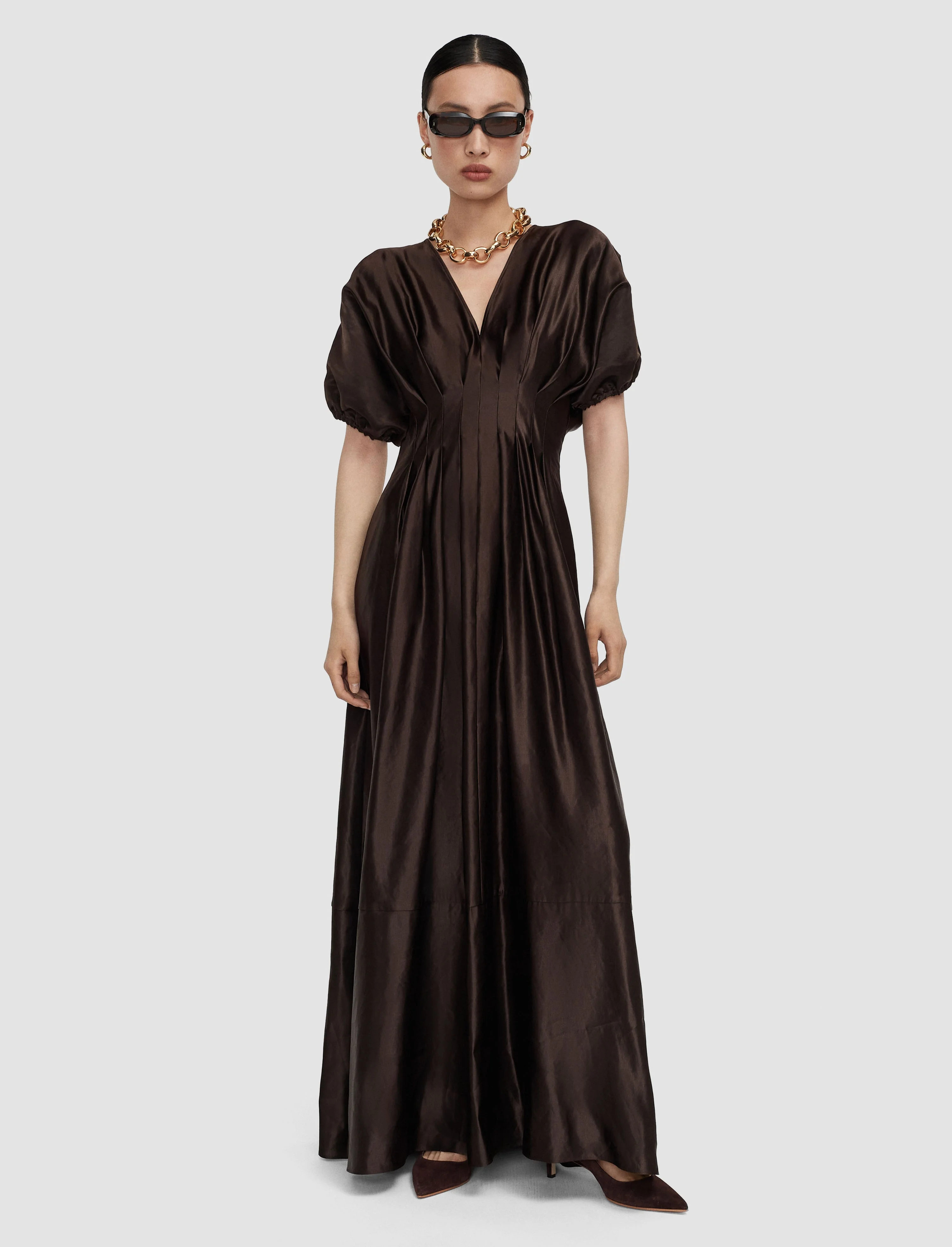 Nova Silk Linen Blend Dress - 1