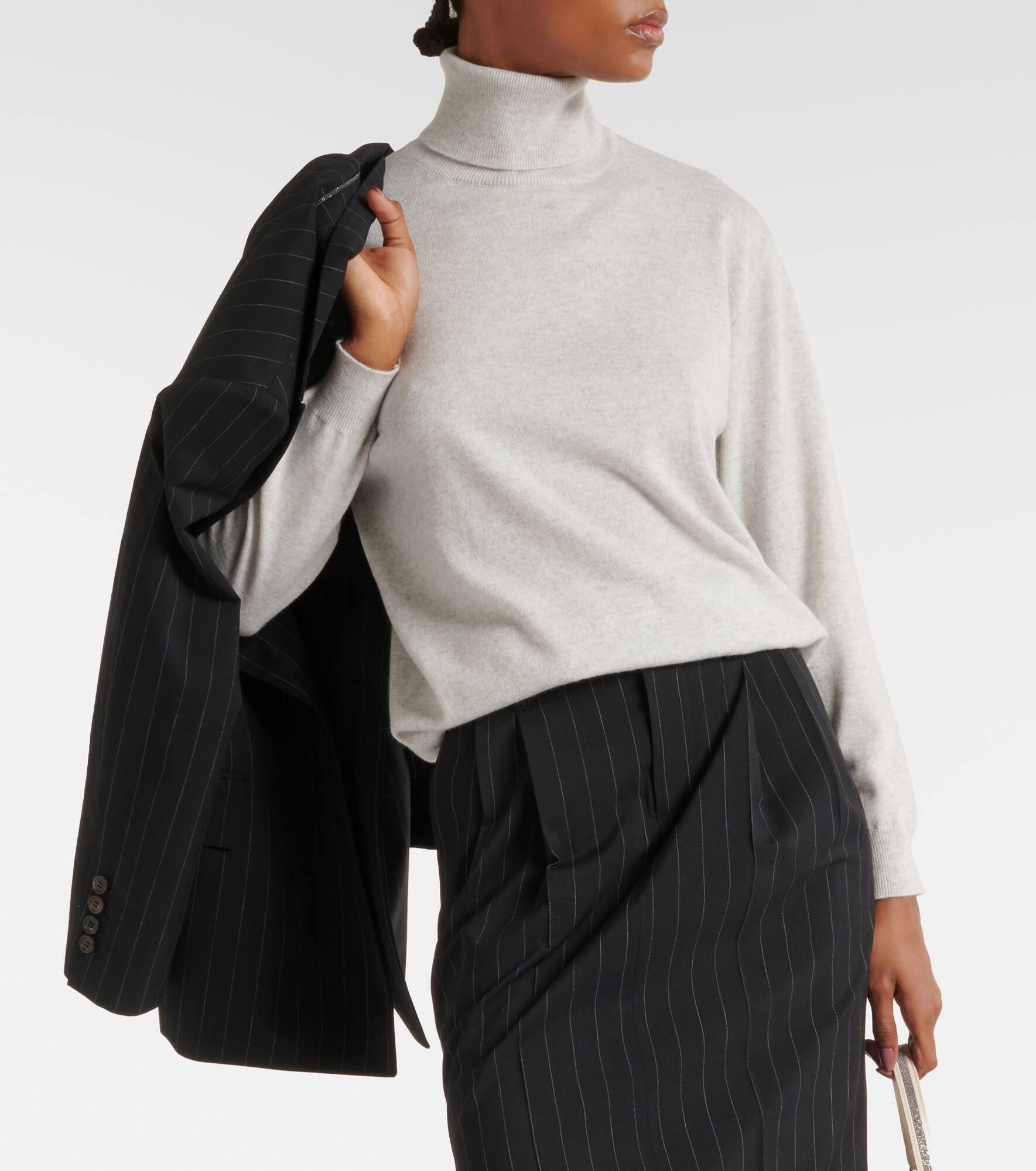 Turtleneck cashmere sweater - 4