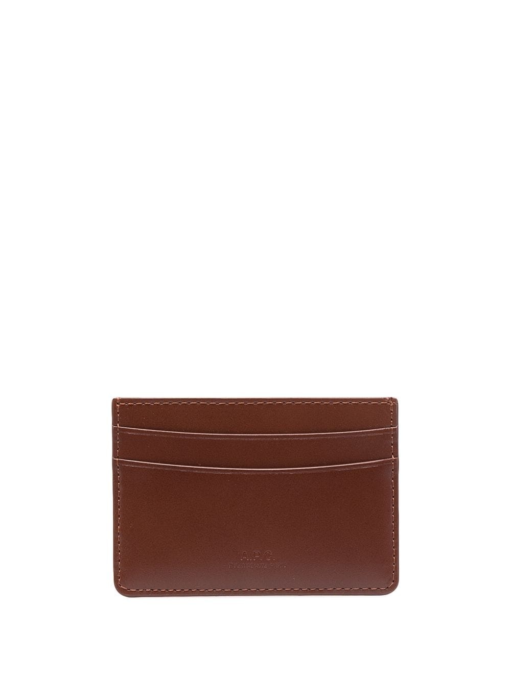 André embossed logo cardholder - 1