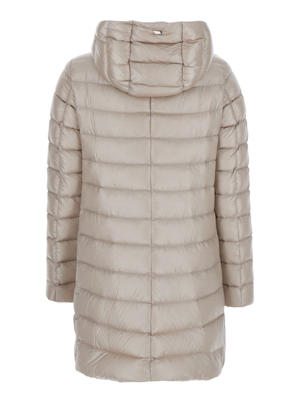 Herno Women Beige Down Jacket With Drawstring Hood In Tech Fabric Woman - 2