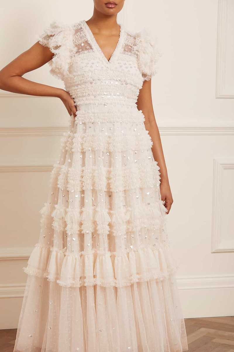 Vivian V-Neck Gown 5
