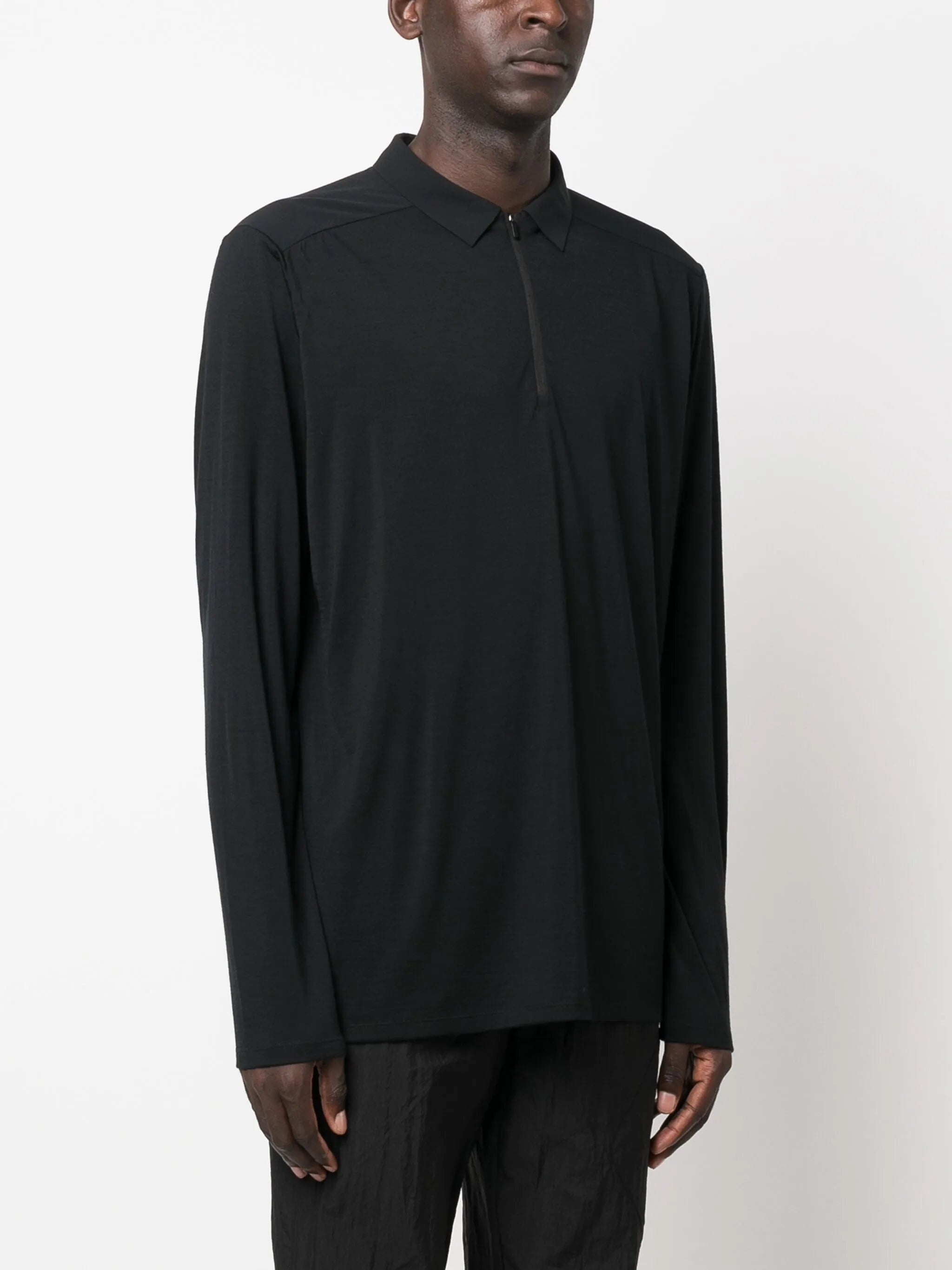 Zip-up Polo Shirt - 2