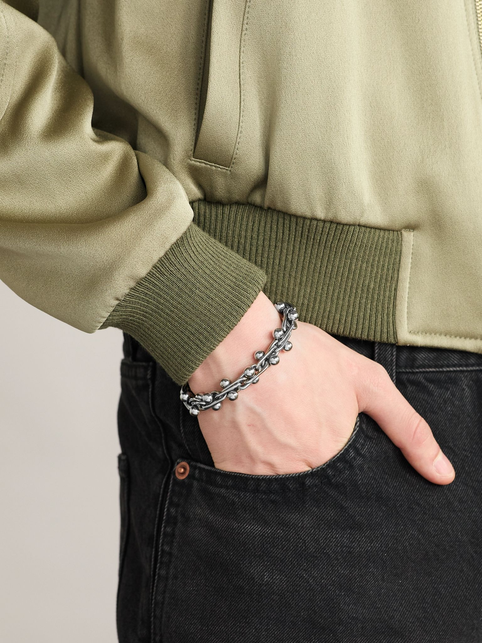 Silver-Tone Chain Bracelet Silver - 2