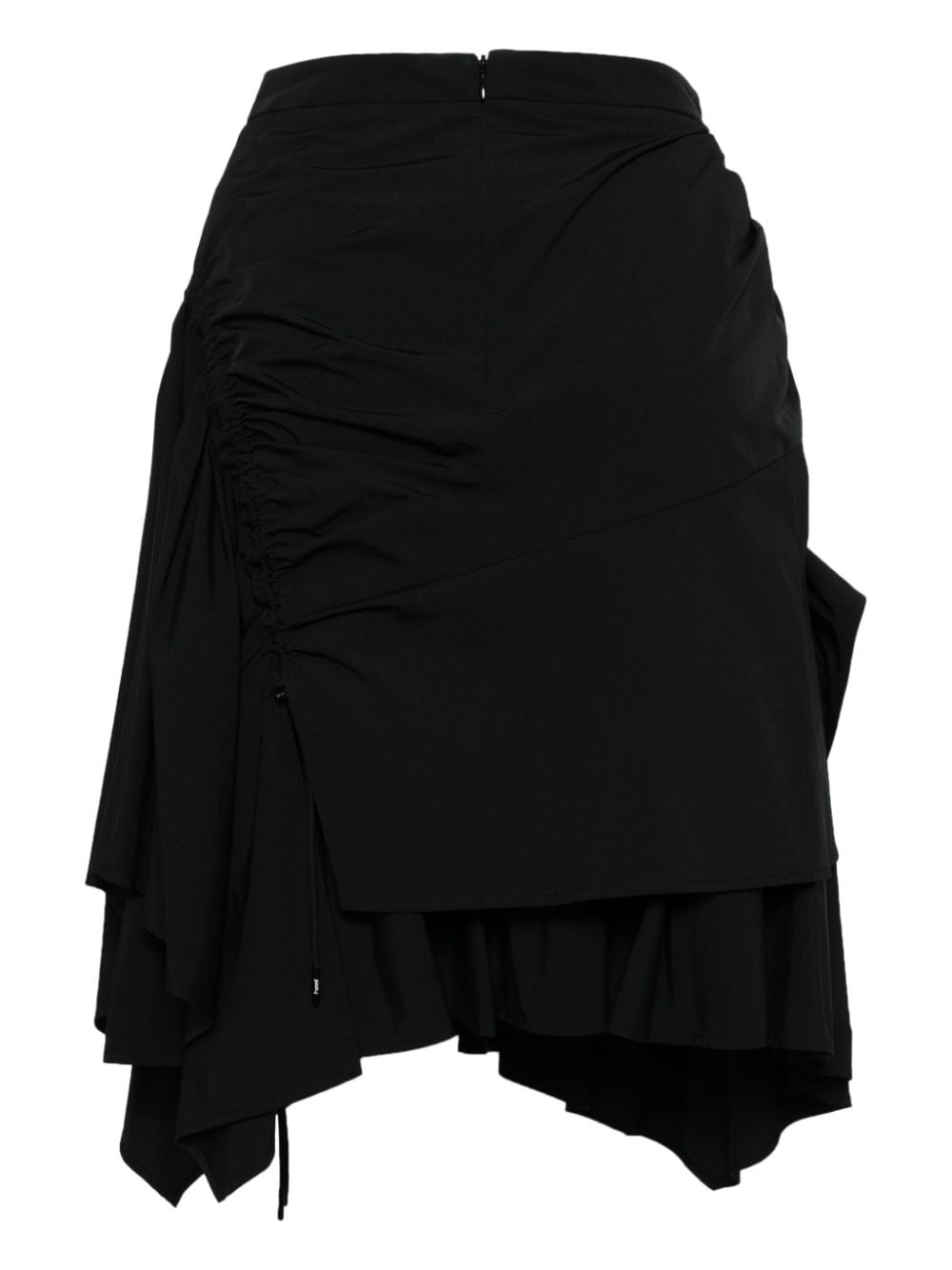 asymmetric panelled skirt - 2