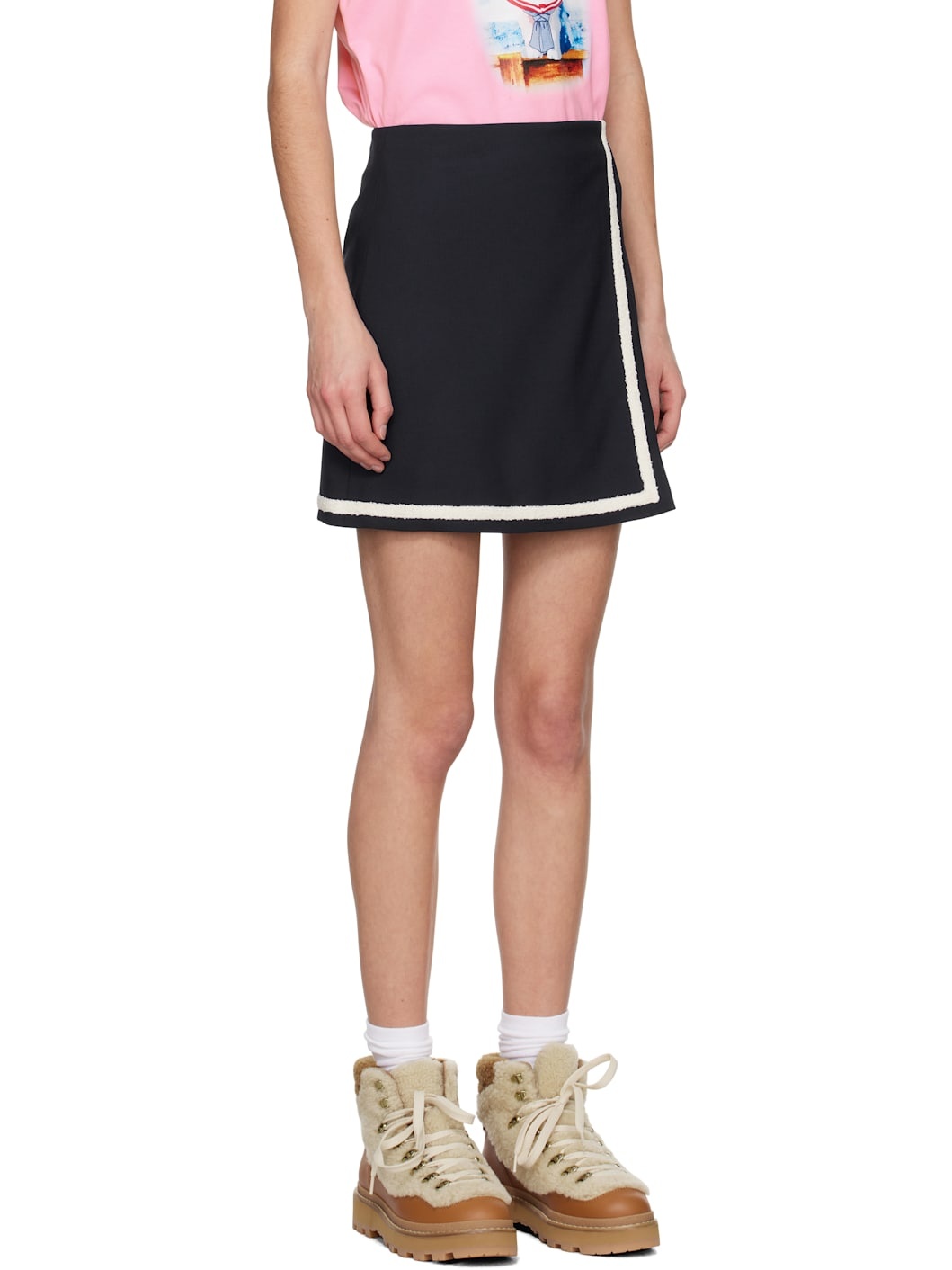 Navy Gonna Miniskirt - 2