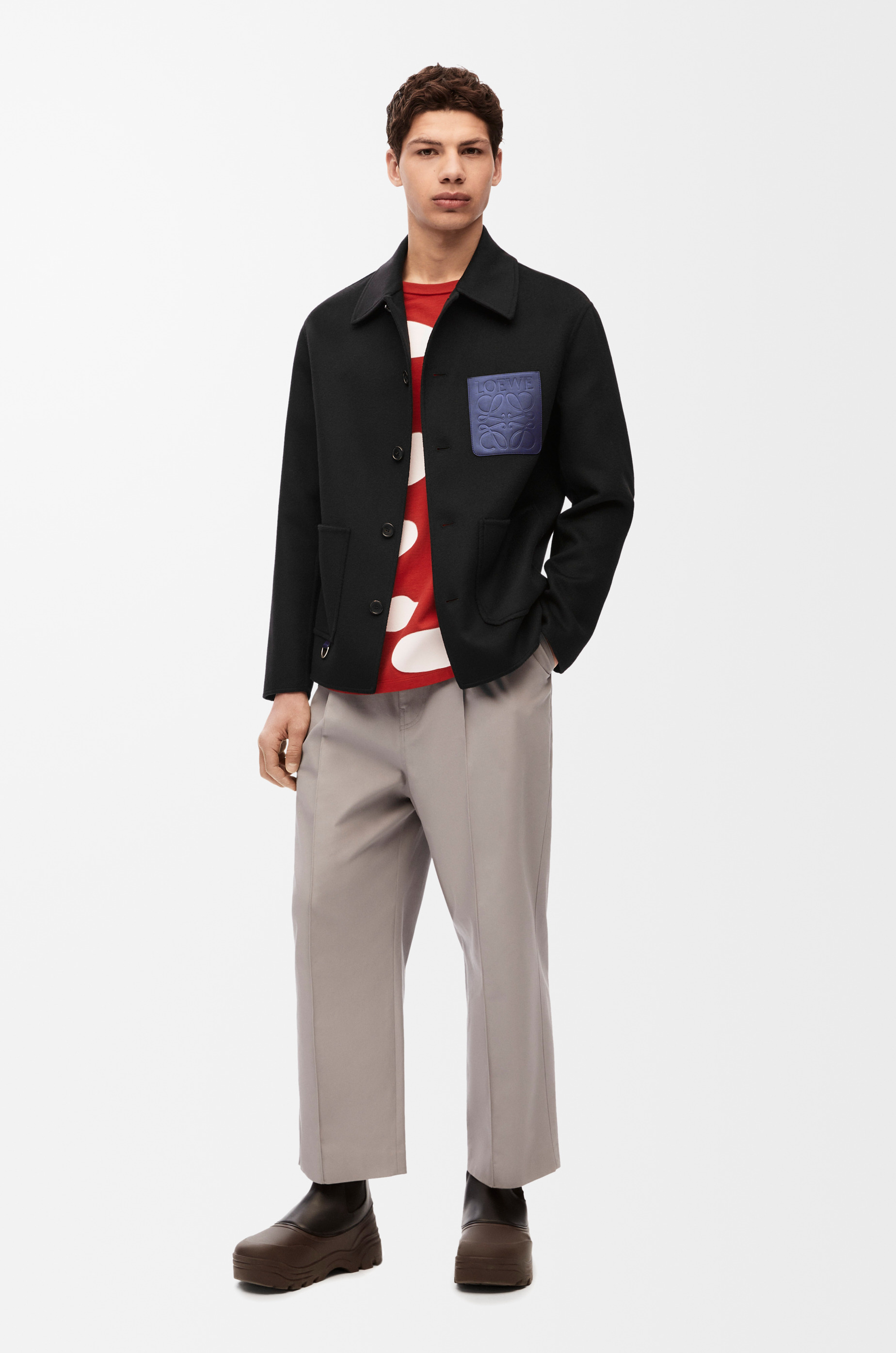 Workwear jacket in wool and cashmere - 2