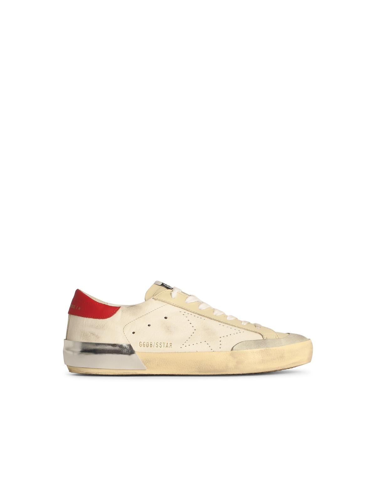 Golden Goose White Leather Sneakers Man - 1