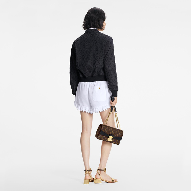 뒤집을 수 있는 Monogram 기복 Bomber 재킷 4